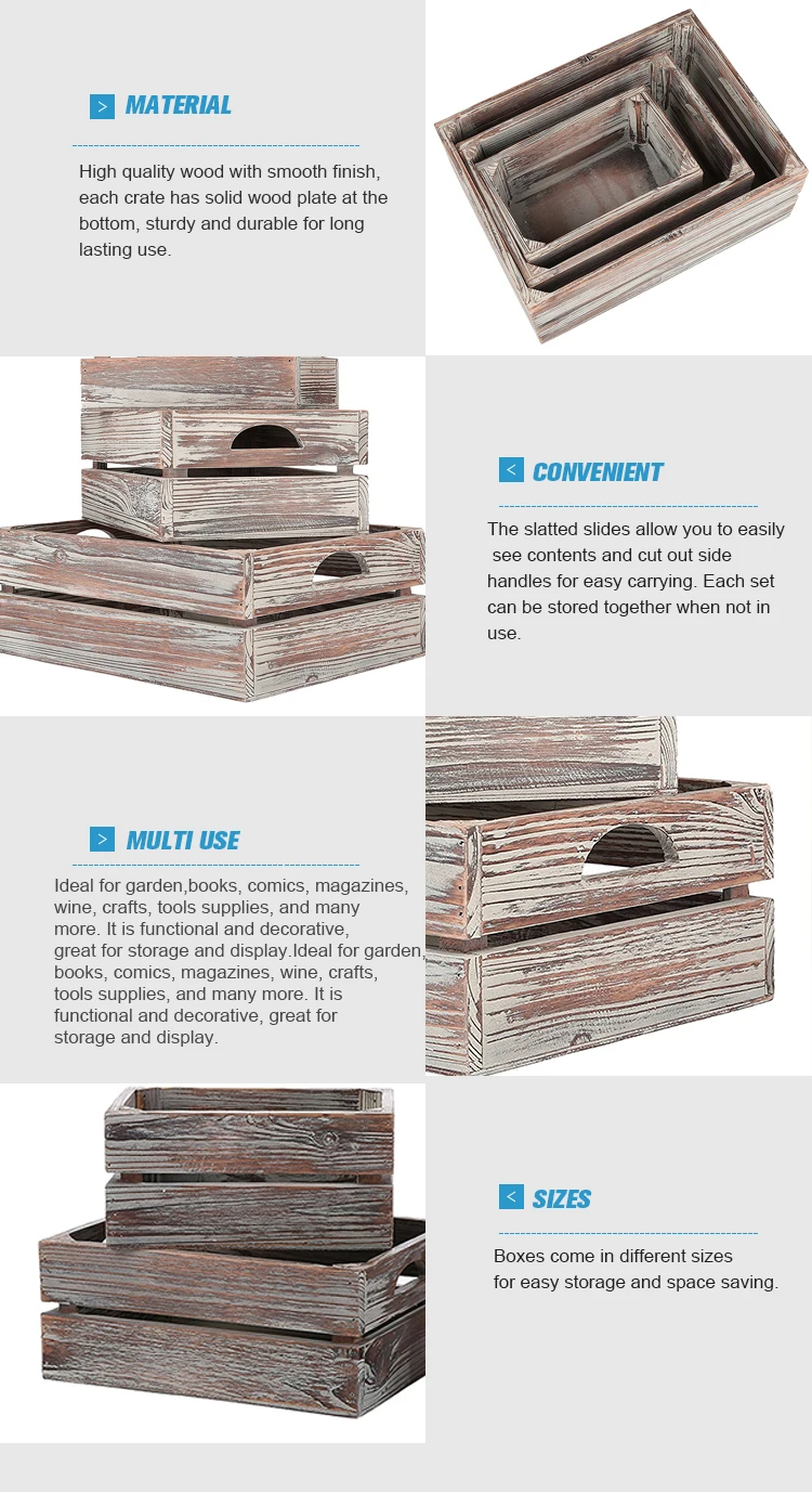 Wholesale Handicraft Inexpensive Wooden Crates Wholesale Buy Wooden