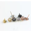 2019 wholesale ECO-Friendly fancy Copper Cubic Zircon apple stud earring
