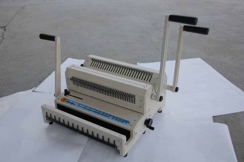 Manual Combination Book Binding Machine Wire 31 & 21 Wire Binding