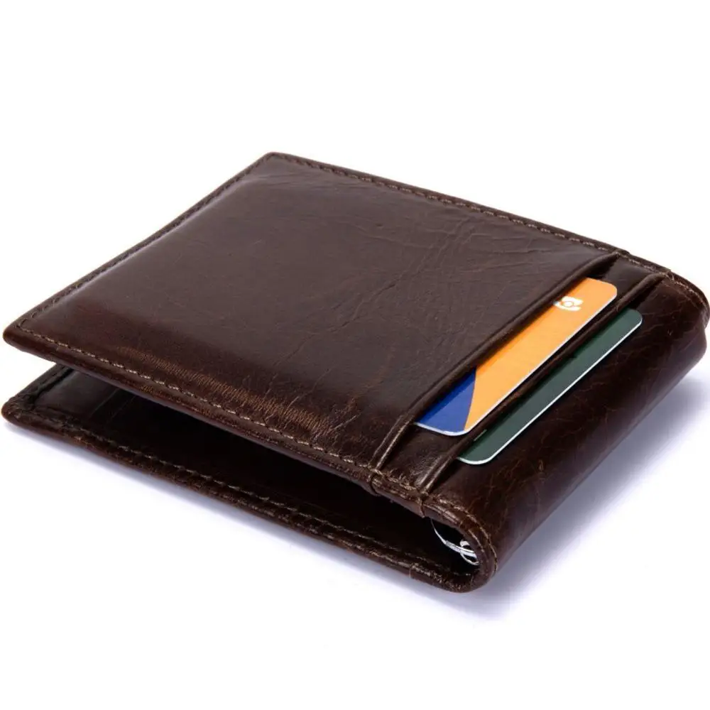 Mens Wallet Rfid Blocking Genuine Leather Slim Design With Money Clip Inside For Thanks-giving ...