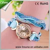 New Arrival Cheap Vintage Retro Wrap Bracelet Watch Jelly Women Diamond Watches