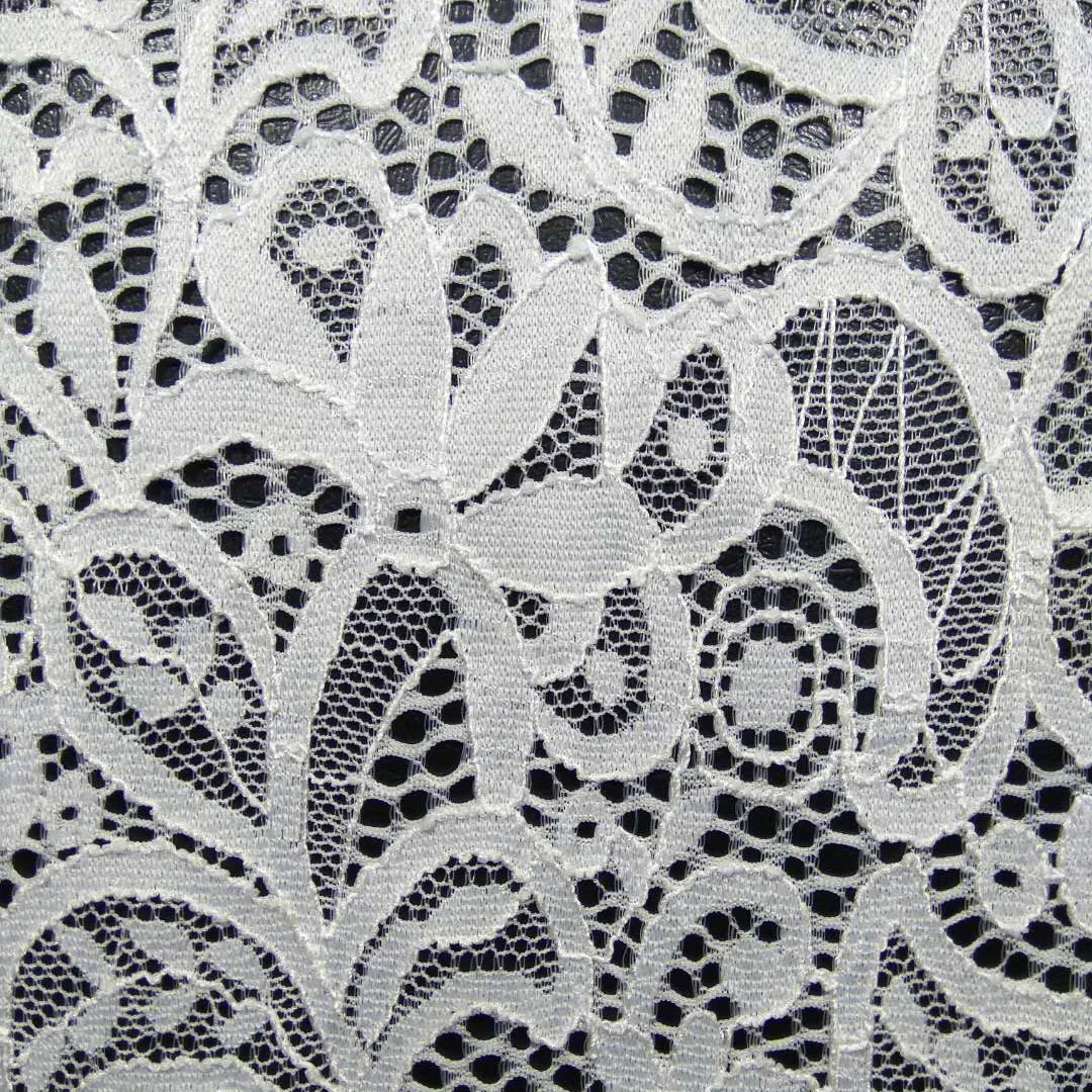Cheap Wholesale Knieede Bridal Lace Fabric Dubai Voile Fabric Dress