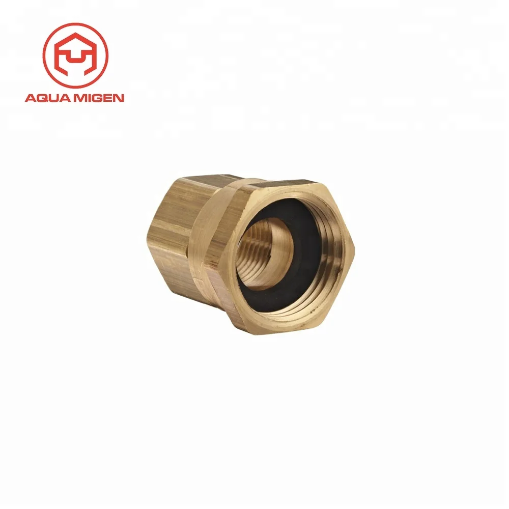 3/4" Ght Female X 1/2" Nptf Female Brass Swivel Adapter Buy Swivel