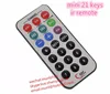 Mini 21 keys car mp3 remote control ,waterproof 12 keys ir remote with 3 coloumns and 4 rows