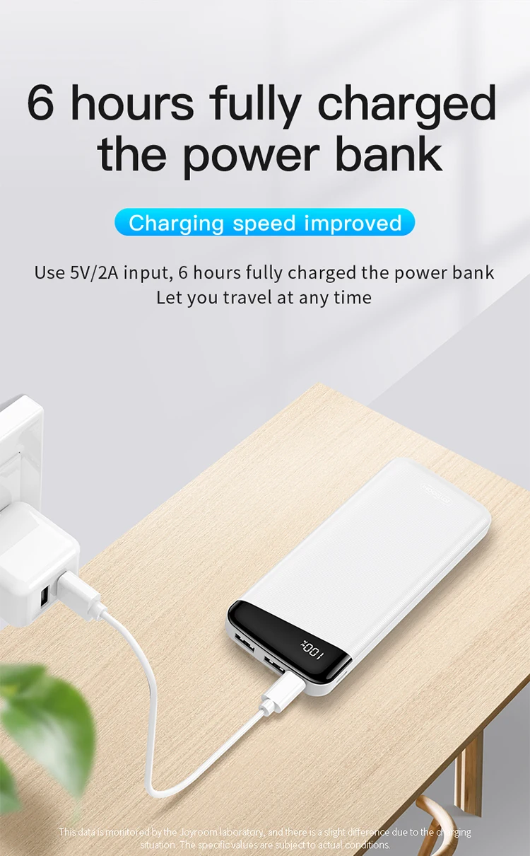 joyroom large capacity back up power bank 20000mah