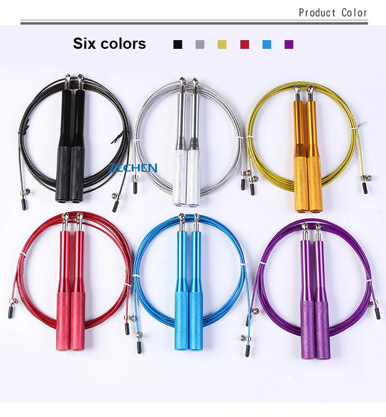 CrossFit Aluminum Jumping Rope With 4 High-Grade Metal Ball bearing