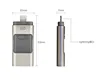 3 in 1 usb flash drive memory 16gb 32gb 64gb 128gb otg usb pen drive for iphone android smart phone