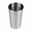 Large Capacity 500ML 304 Stainless Steel Cups With Juice Beer Cups 16oz Tumbler Metal Kitchen Bar Drinking Mug