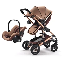 

2018 New Baby Pushchair Lightweight Baby Stroller Foldable Pram Buggy Luxury Baby Stroller 3 in 1 Pram