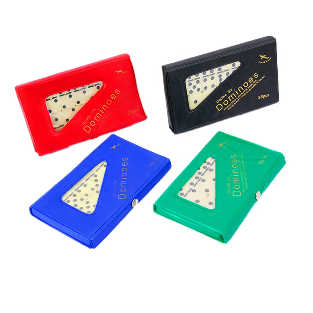 

melamine domino double six travel domino stone for family games 28pcs domino set