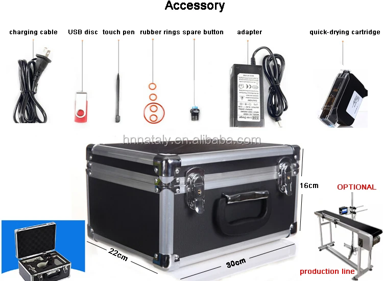 Nataly M3S Mobile Inkjet Printer Mini Handheld Print Expiry Date Inkjet Date Code Printer Machine With 3.5 Inch Touch Screen