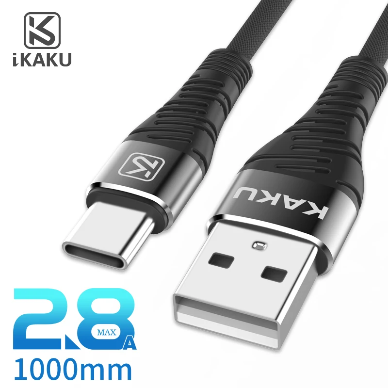 KAKU high quality 8 pin cable 6ft demin charging cable long nylon usb cable  for iphone x