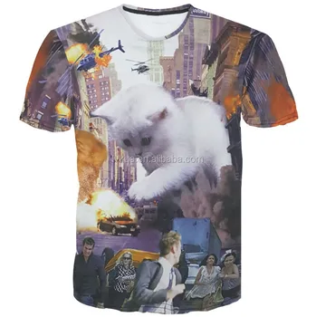 3d cat t shirt