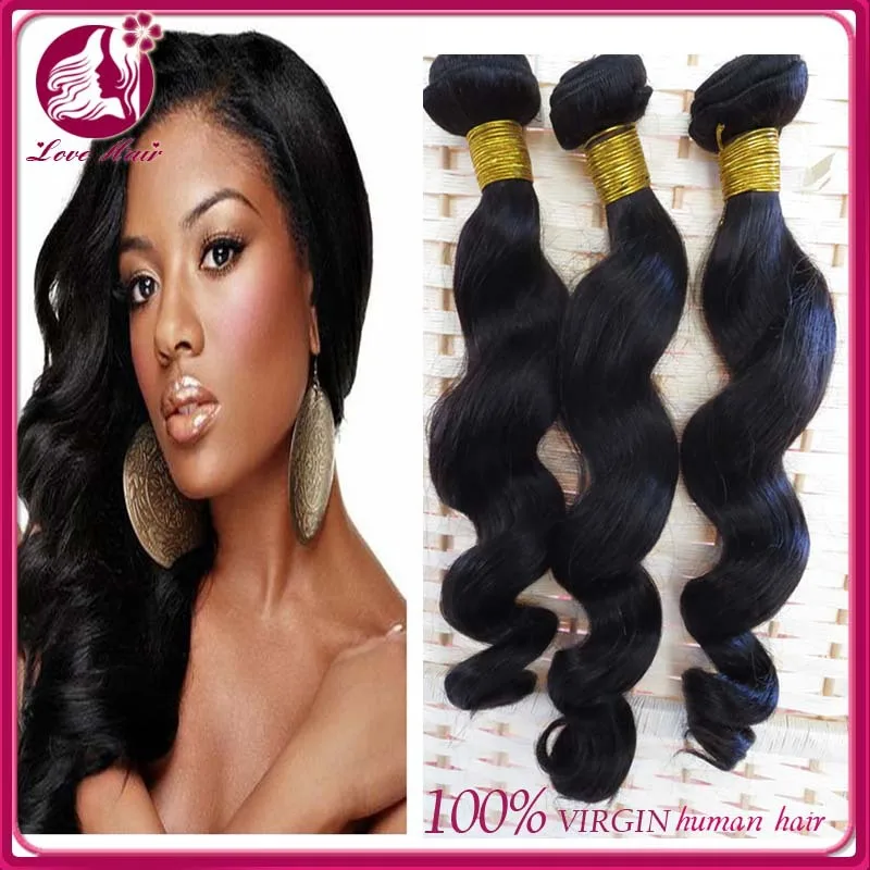 100 Human Hair5agrade Loose Wave Hair Extension Peruvian Loose
