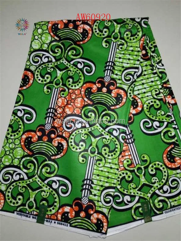 
AW60920-3 beautiful popular design 100% cotton african wax prints fabric 