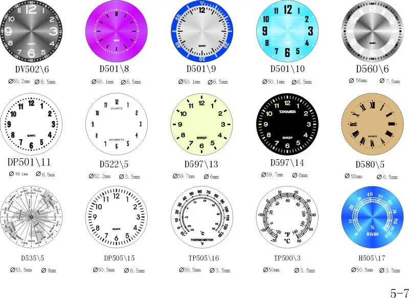 Wall Clock Custom Dial Printing Different Dials For Clock - Buy Clock ...