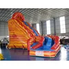 Volcano Inflatable Slip and Slide , Tropical Lava Twist Rush Inflatable Water Slide