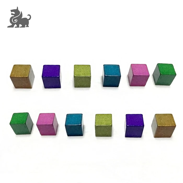 

Custom made acrylic metal cube beads