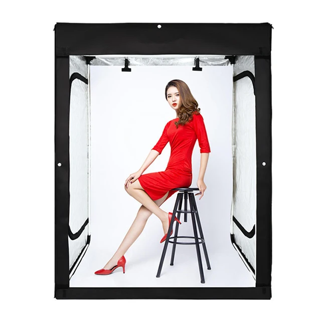 47x32"x78" Super Bright LED Lighting 5500K CRI 93 Photo Booth D200 To Make Your Commercial Photos E-commerce, White