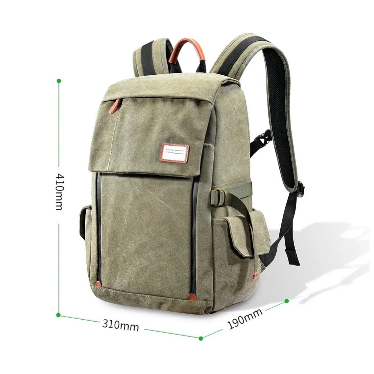 2019 Waterproof Canvas Laptop Camera Backpack For Photographer