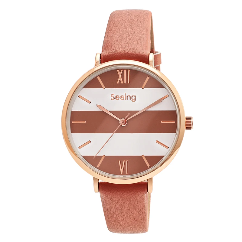 

Best Gift leather strap Bracelet 2019 Luxury custom logo waterproof Women Fashion Watch for Lady