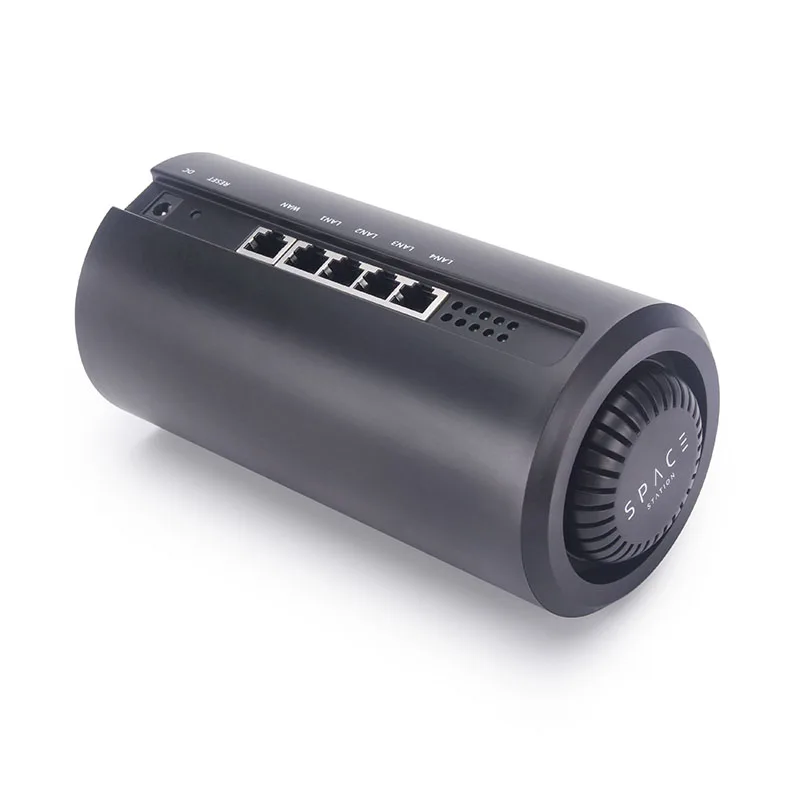 

Smart openwrt 300Mbps 2.4Ghz QCA9531 cylindrical home wifi wireless router black