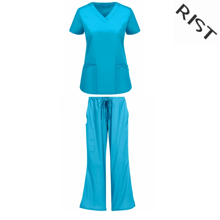 Summer Nurse Scrub Suit Designs / Women Medical Scrubs / Hospital Nurse ...
