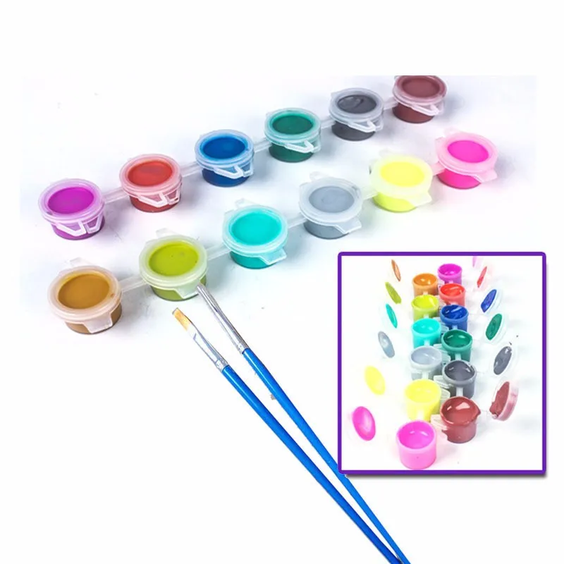 8colors Non-toxic Acrylic Color Cup Paint 3ml/6ml Acrylic Watercolor ...