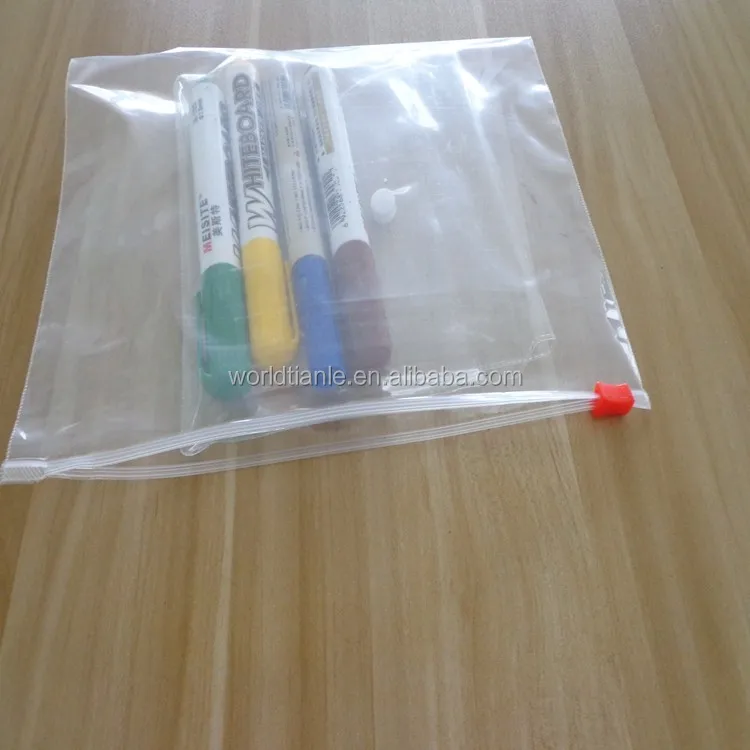 Plastic Zippered Envelope Ziplock Waterproof Pp Bags Seamless Slider