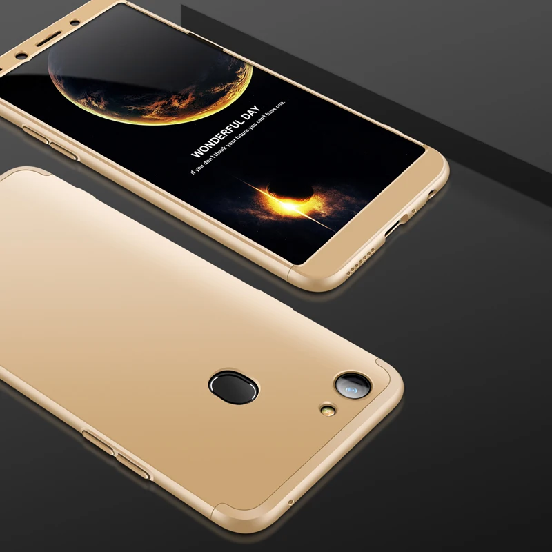 2018 hot sell 360 cover Removable 3in1 Hard PC Shield Back Cover Case for OPPO F5 phone cases