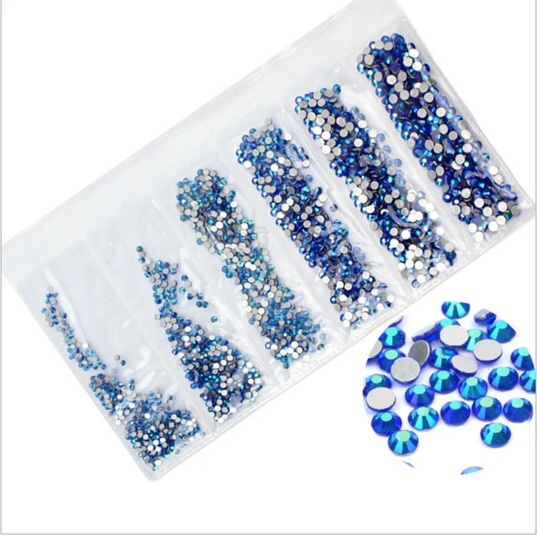 

Multi-size Nail Round Art Decor nail stones loose crystal flat back rhinestone