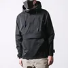 OEM Custom Logo Design Embroidery Men's Hooded Jacket High Quality Winter Windbreaker