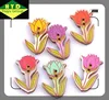 HYD Wooden Flowers Button Fast Selling Through Explosion-proof diy Hand-Decorated Wood Chips