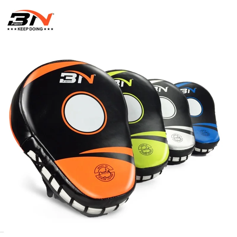 

BN 2pcs/lot BN Hand Target MMA Focus Punch Pad Boxing Training Gloves Mitts, Yellow / white / blue / orange