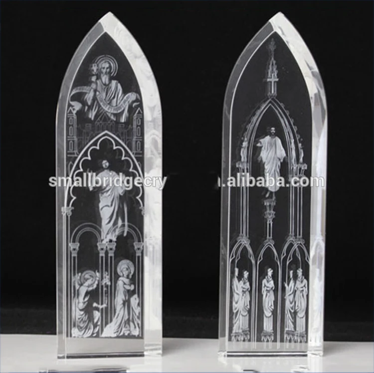 product newly designed 3d laser crystal religious gift in 2018-24