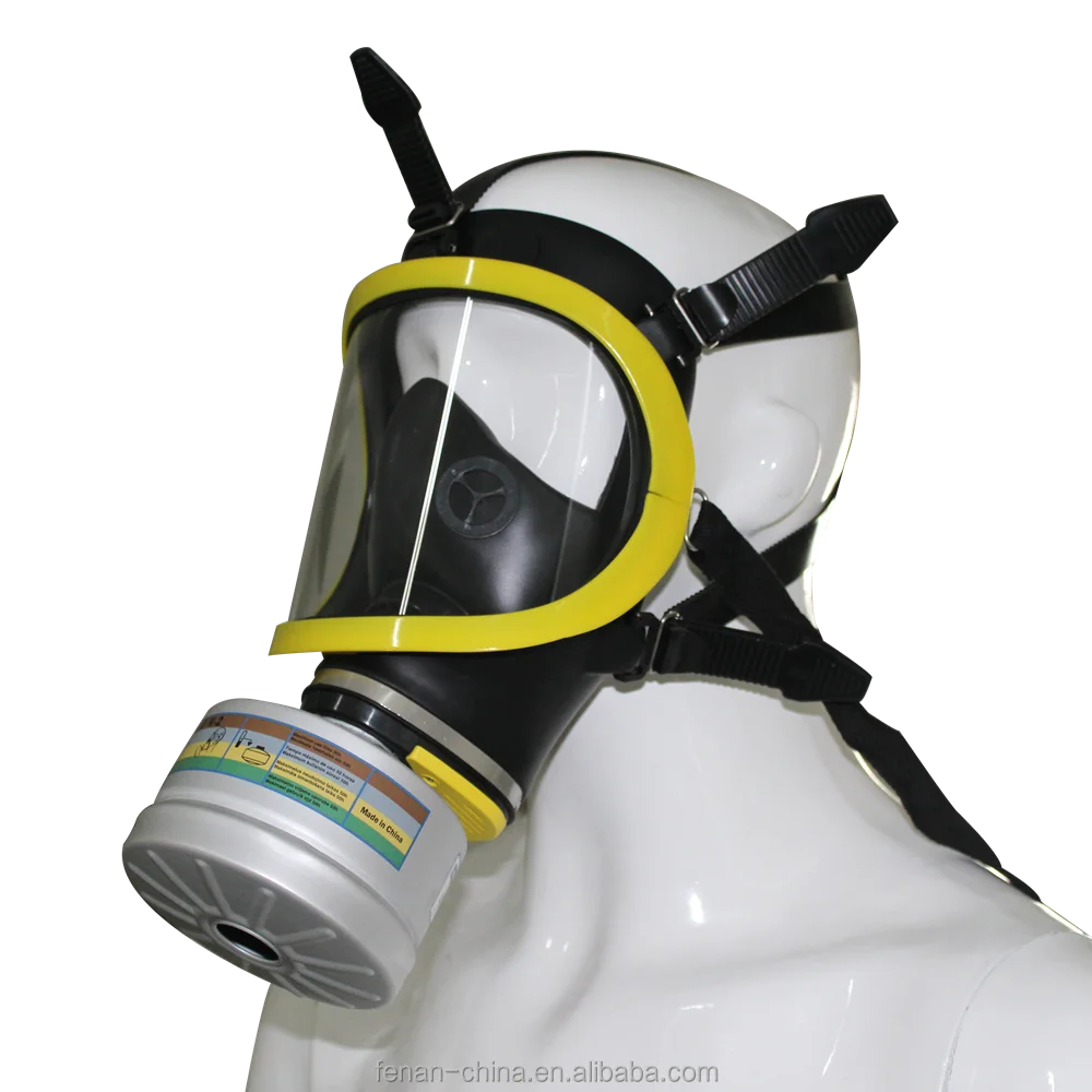 Baik kualitas silikon keselamatan kebakaran masker gas 