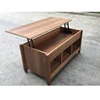 Costway Lift Top Coffee Table w/ Hidden Compartment and Storage Shelves