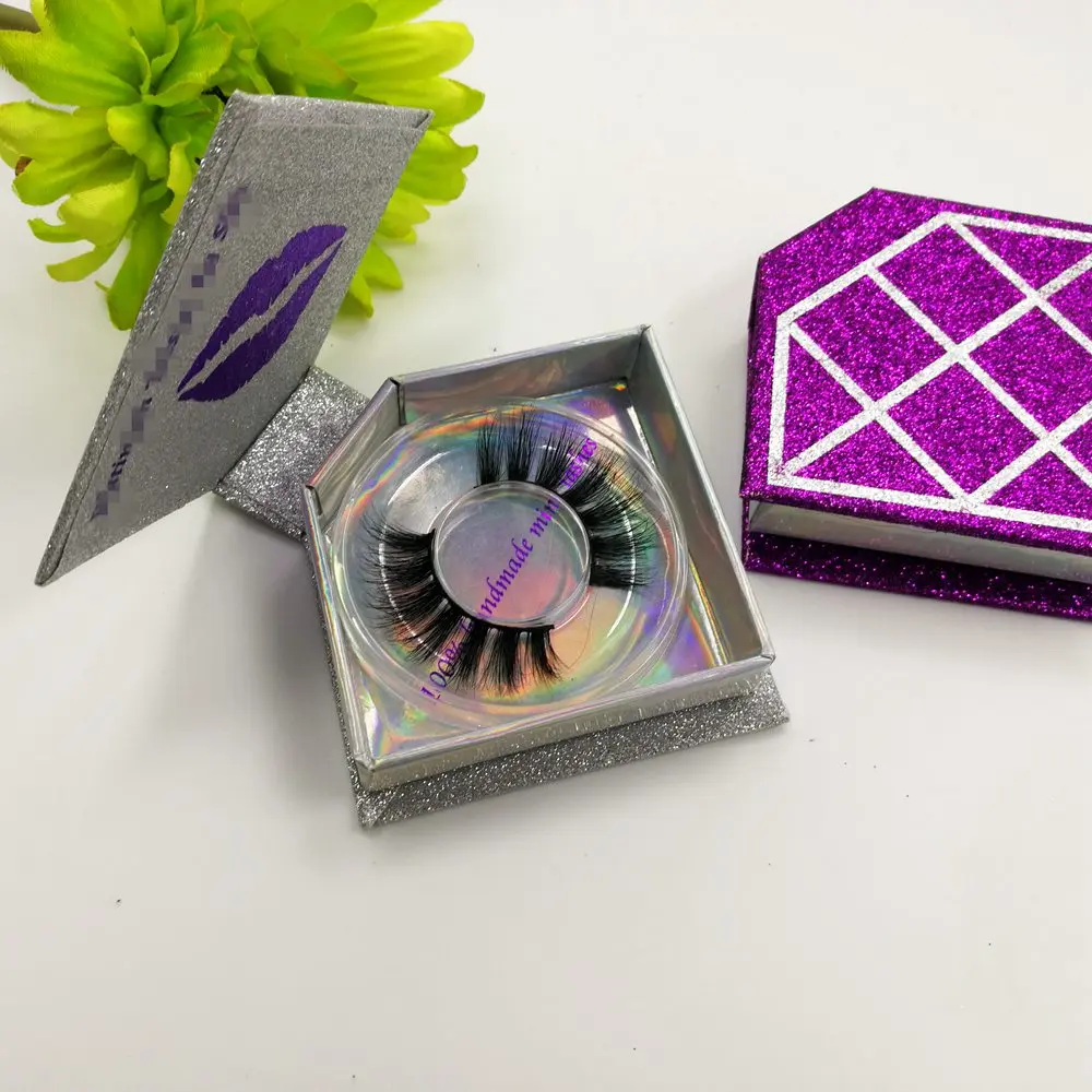 

Wholesale beauty mink lashes 3d mink eyelashes magnetic false eye lashes new 2018 custom eyelash packaging with marbling, Natural black