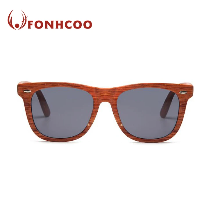 China Popular Fashion Customized Unisex Recycled Wood Frame Bamboo Temple Sunglass In Stock, Any colors is available