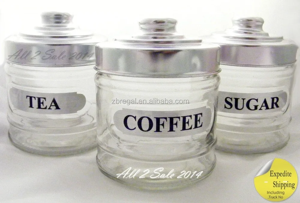 canisters coffee tea sugar