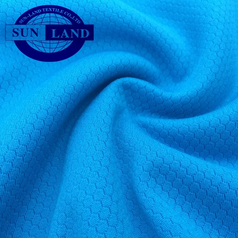 100% Polyester Knitted Dri Fit Hexagon Pattern Mesh Fabric - Buy ...