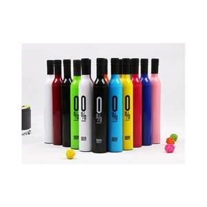 Image of 12 Colors Wine Bottle Shape Umbrella Wholesale For Souvenir Gift
