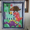 2017 new environmental-friendly dinosaur print 100 cotton fabric cot bedding set boy comforter for children made in china