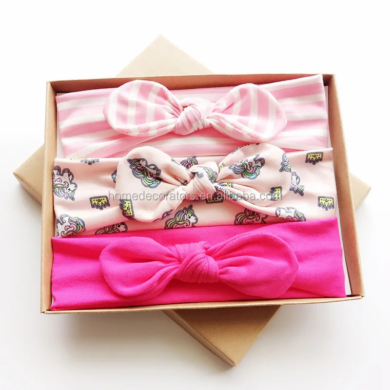 Baby Headband Hairband In Gift Box For Baby Shower Gift 3pcs/set Buy