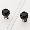 AKK1795 Wholesale fashion modern black faceted ball Crystal Handle Furniture Knobs/ Pull Glass Cabinet Handles