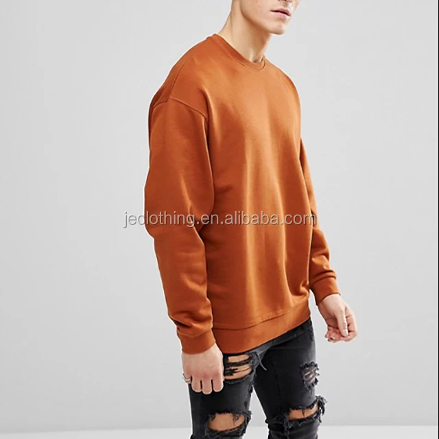 mens oversized crew neck sweatshirt