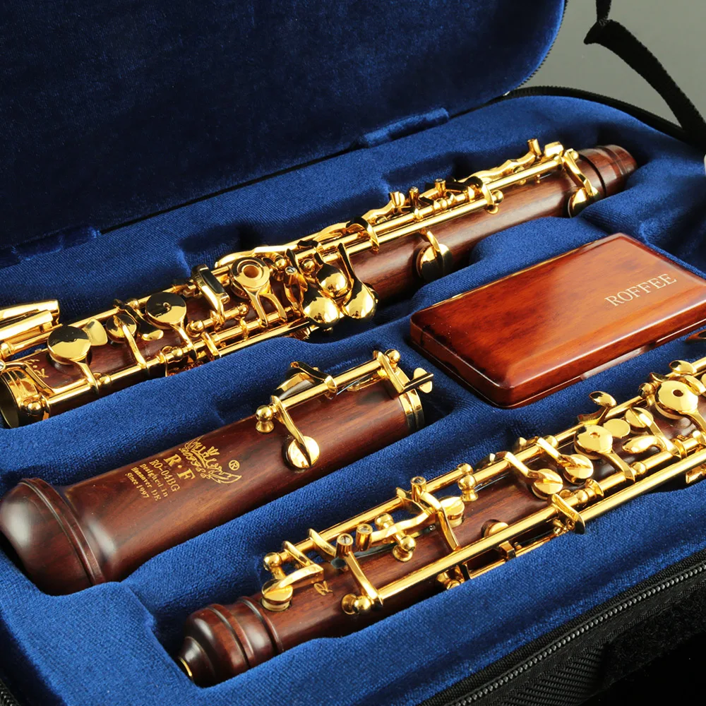 Roffee Full Automatic Redwood Body 18k Gold Plated Key Professional