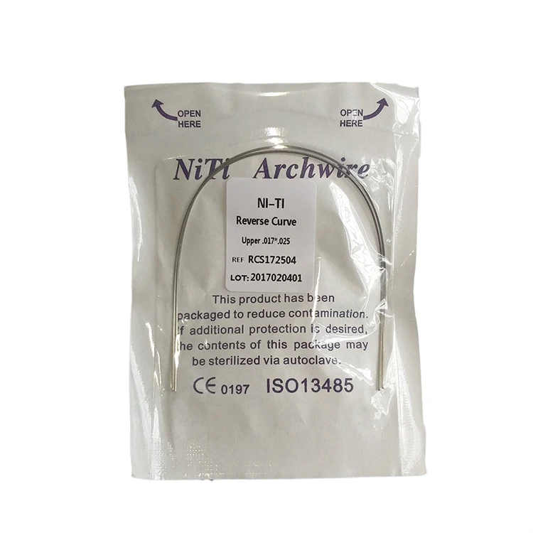 Dental Materials Orthodontic Archwire Ovoid Natural Niti Arch Wire ...