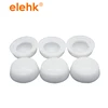 SMALL WHITE PLASTIC SCREW COVER CAPS - 6g/8g - ONE PIECE HINGE