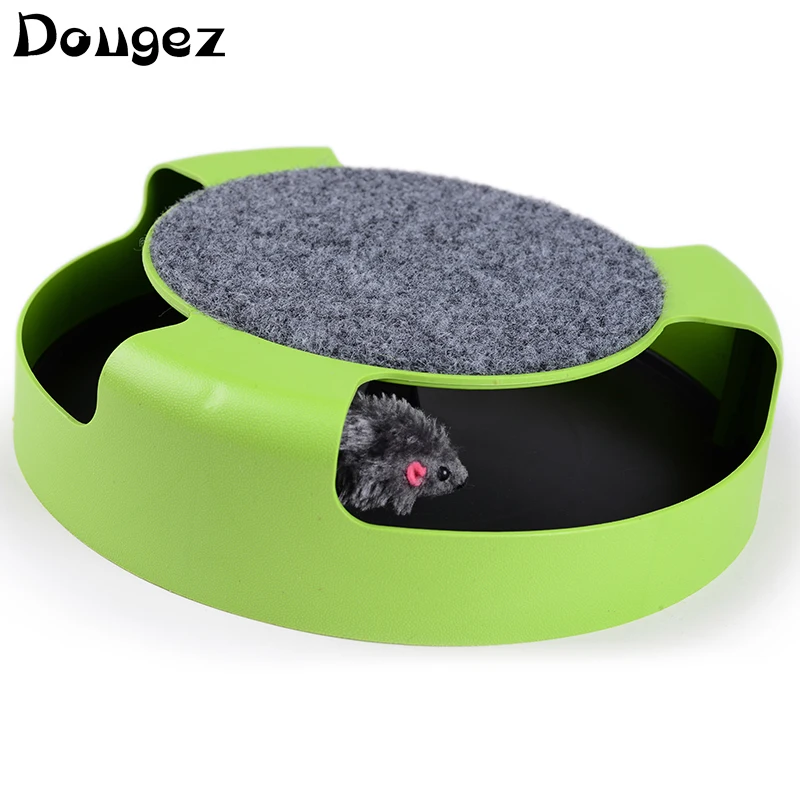 

Hot selling factory price interactive pet toy Motion-activated cat mouse grinding claws educational pet amusement, Green
